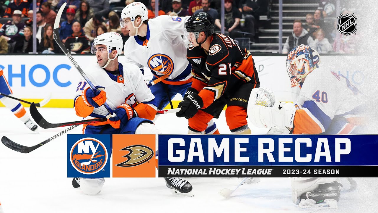 Islanders @ Ducks 3/10 | NHL Highlights 2024