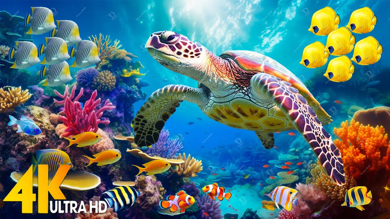 [NEW] 4HRS Stunning 4K Underwater Wonders - Relaxing Music, Coral Reefs, Fish-Colorful Sea Life #61