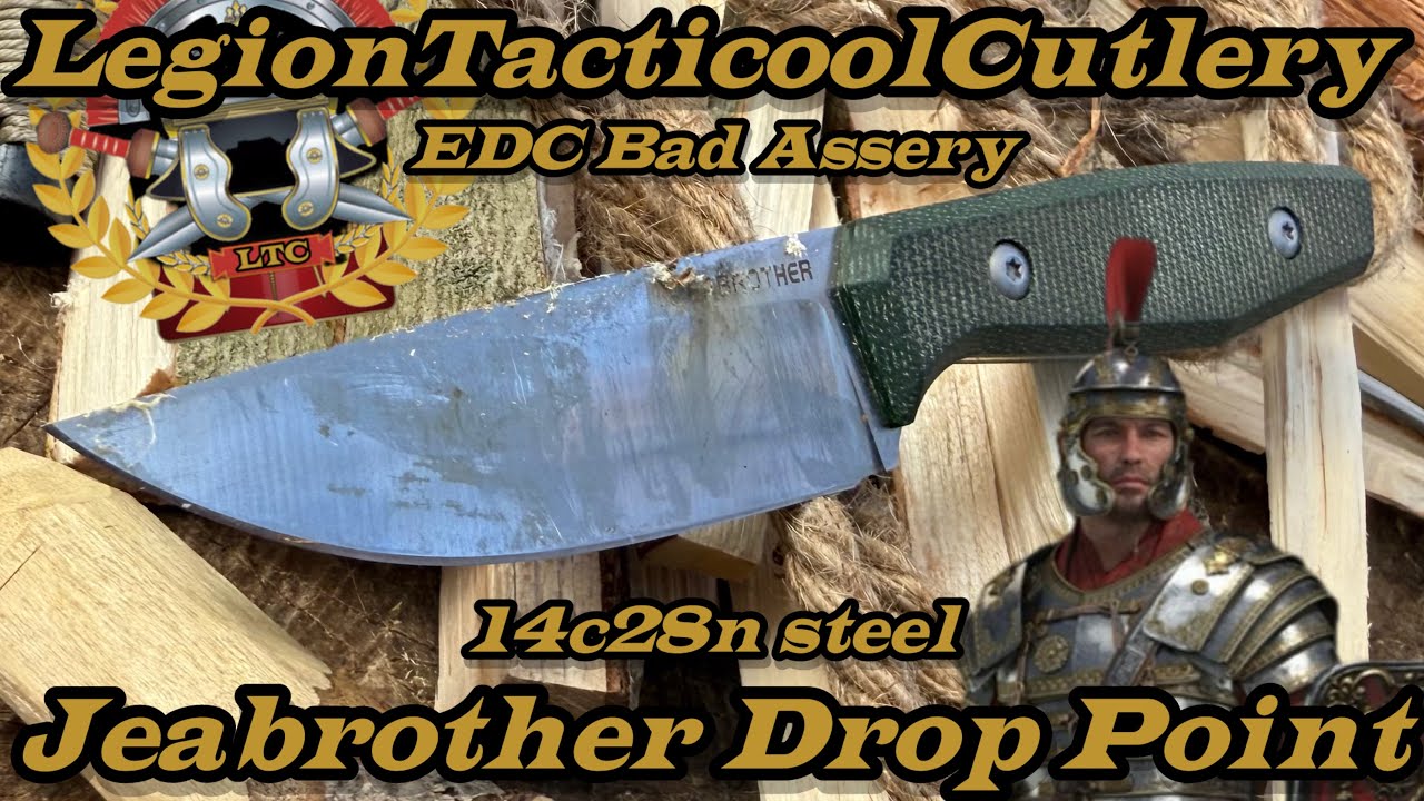 Jeabrother Drop Point EDC in 14c28n Steel