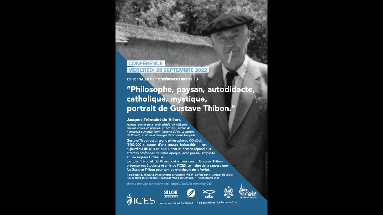 Portrait de Gustave Thibon