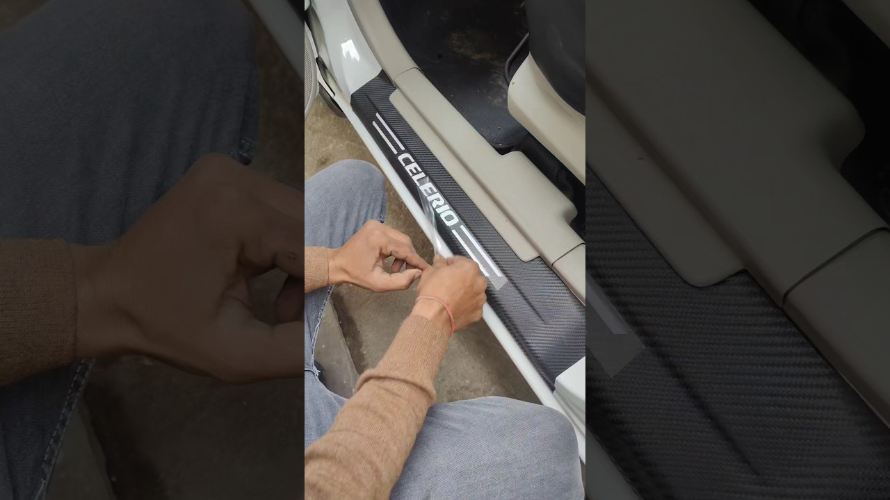 Suzuki Celerio Foot rest wrap & Sticker..#suzuki #suzukicelerio #footrest#wrap #sticker #logo #black