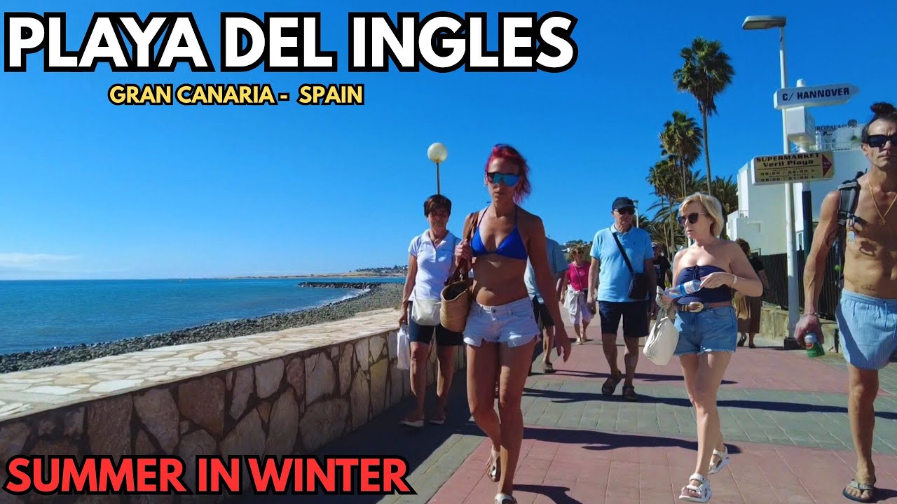 🌴INSANE Tourist Numbers This Winter in Playa del Inglés!Gran Canaria 2026