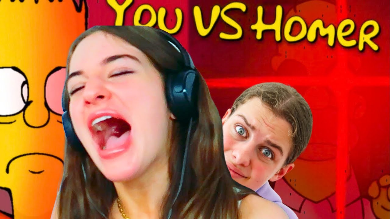 TRYING THE VIRAL "YOU vs HOMER" GAME! 🍩😱 (We Screamed...)