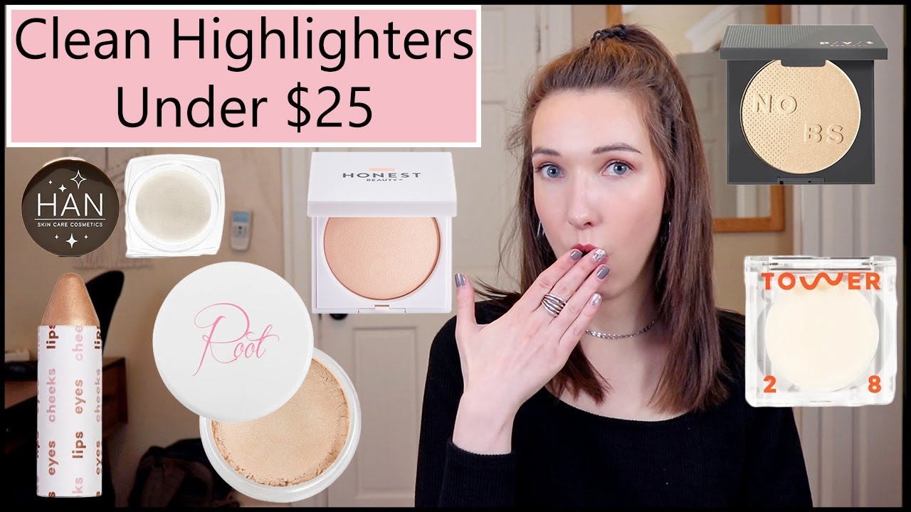 6 Clean Highlighter Under $25 | Powder and Cream Highlighters