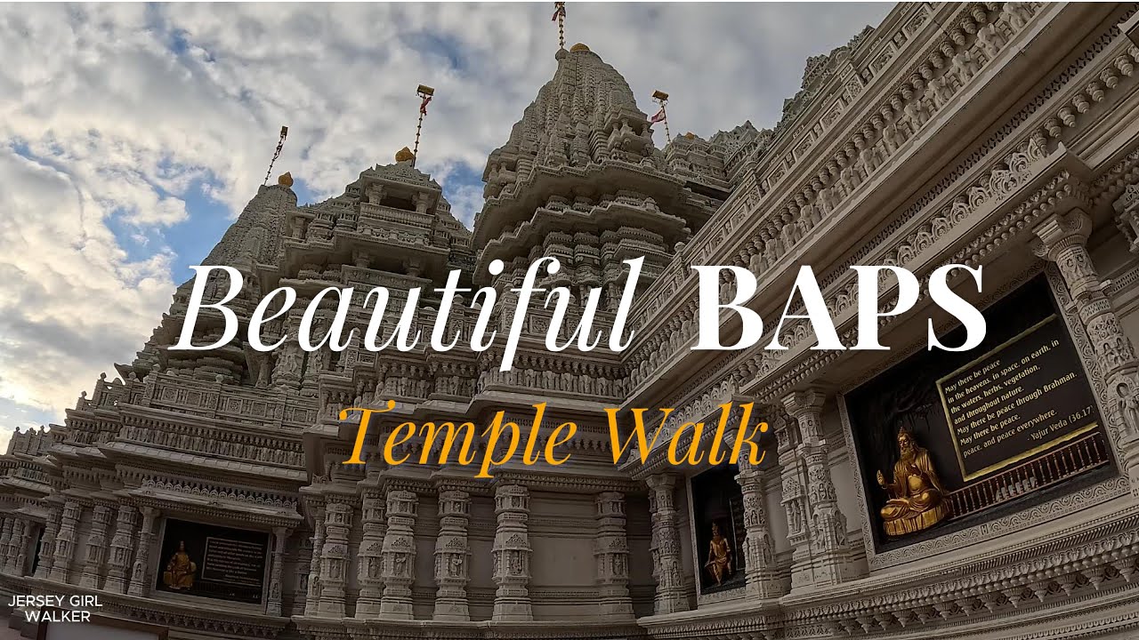 BAPS Swaminarayan Akshardham USA | Robbinsville NJ | Virtual Walking Tour | Temple Tour | Hindu | 4K