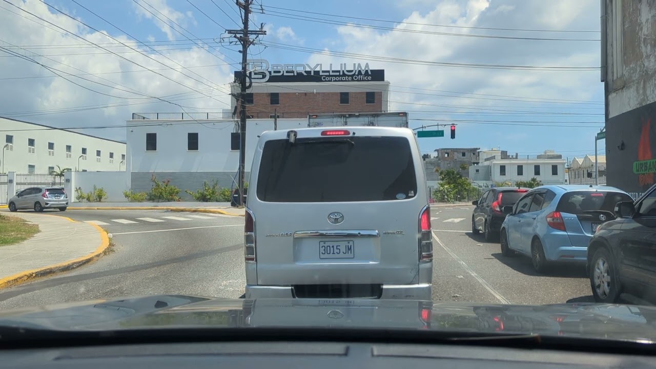 Kingston Jamaica - Marcus Garvey Drive to Cross Roads, via Downtown Kingston and South Camp Rd |