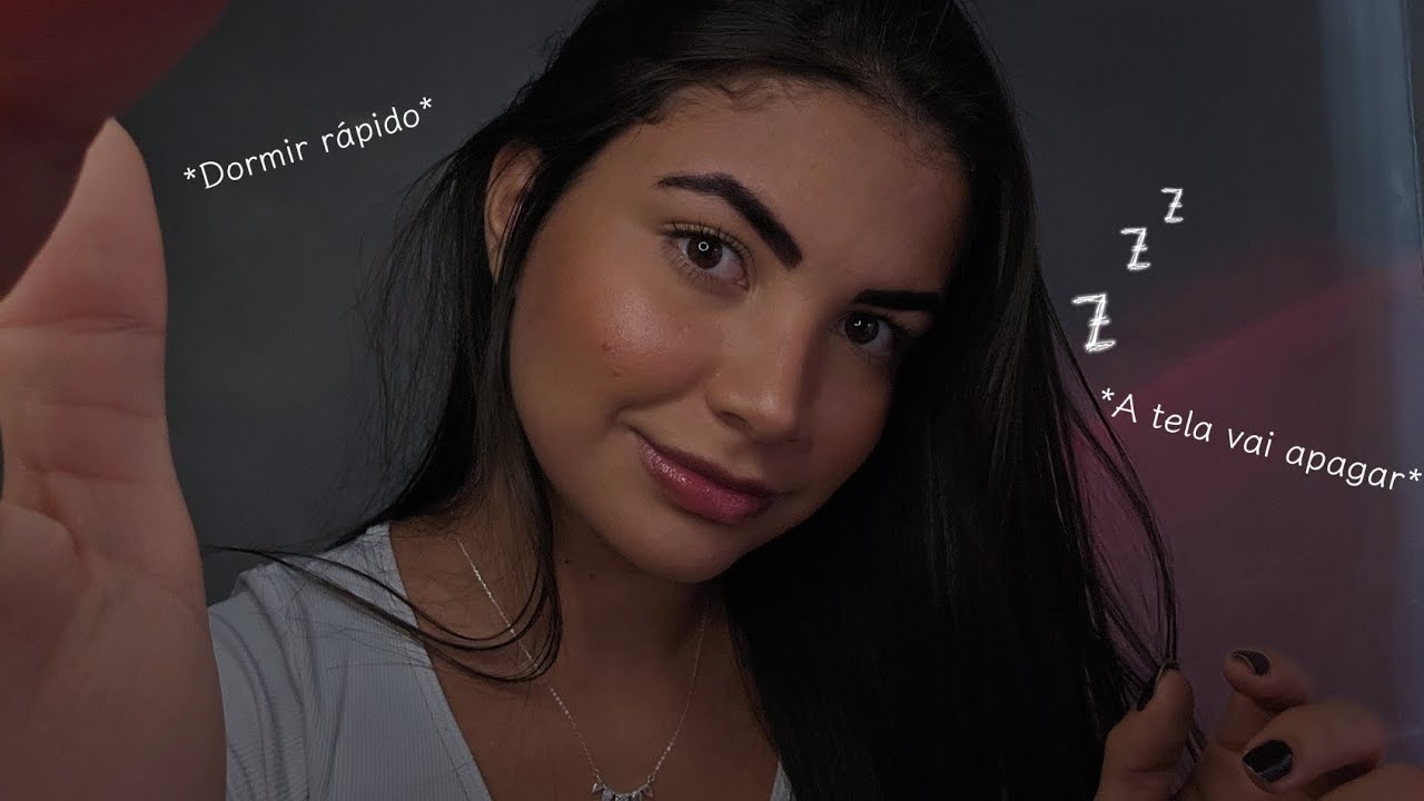 ASMR que a TELA VAI ESCURECENDO até você DORMIR 💤😴 100% Relaxante 