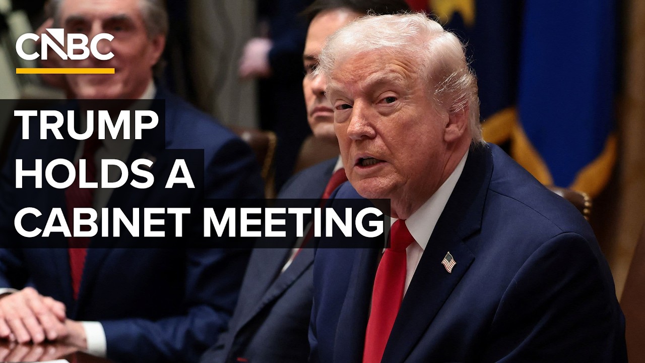 President Trump participates in a Cabinet meeting at the White House &mdash; 3/26/2026
