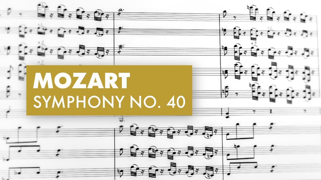 Mozart: Симфония № 40 · Теодо́р Куре́нтзис — Партитура