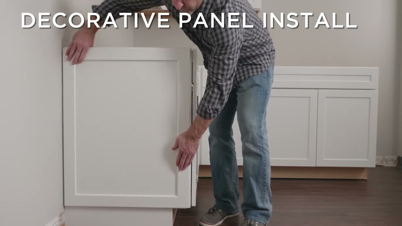 Installing a Decorative End Panel