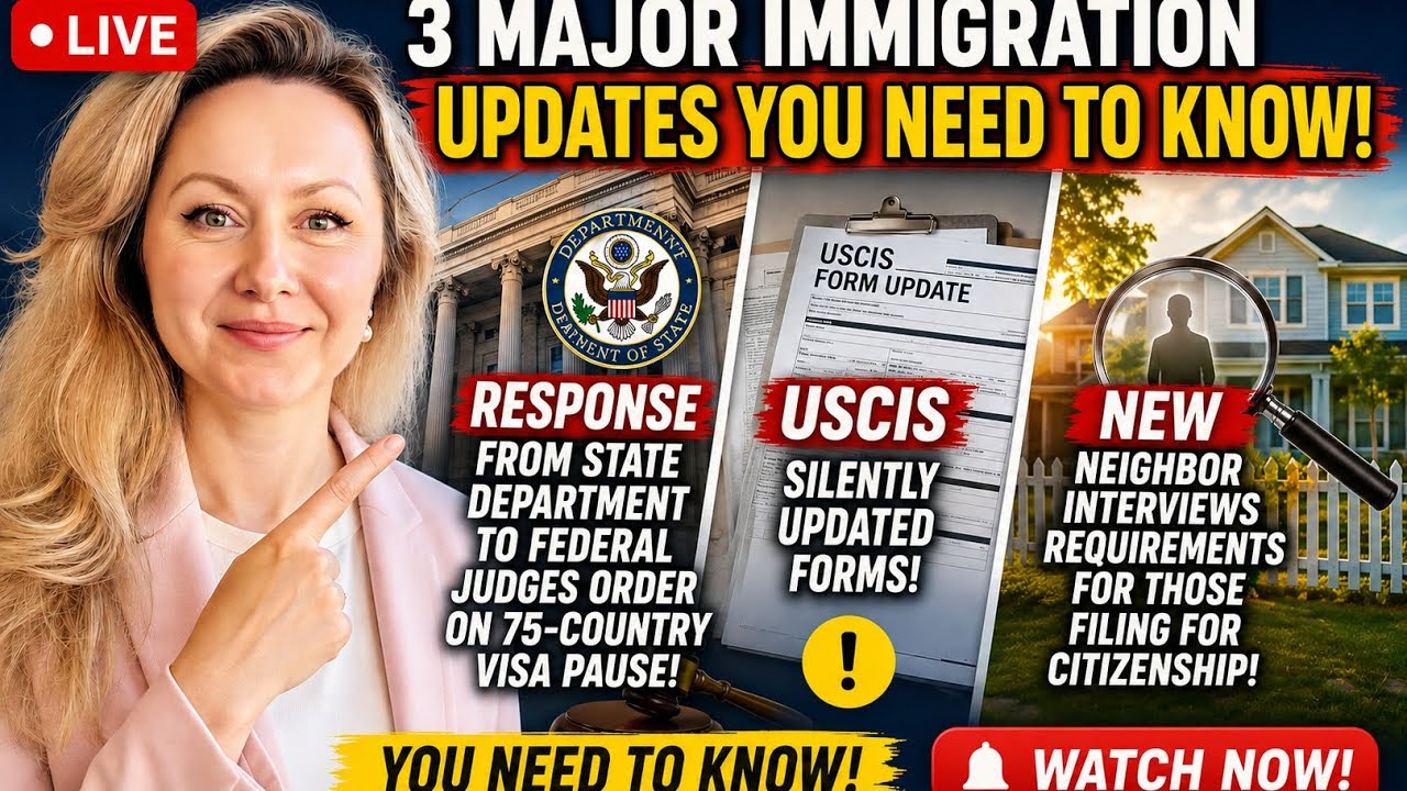 DOS Reacts to 75 Country Visa Pause Decision, New Citizenship Checks, USCIS Updates