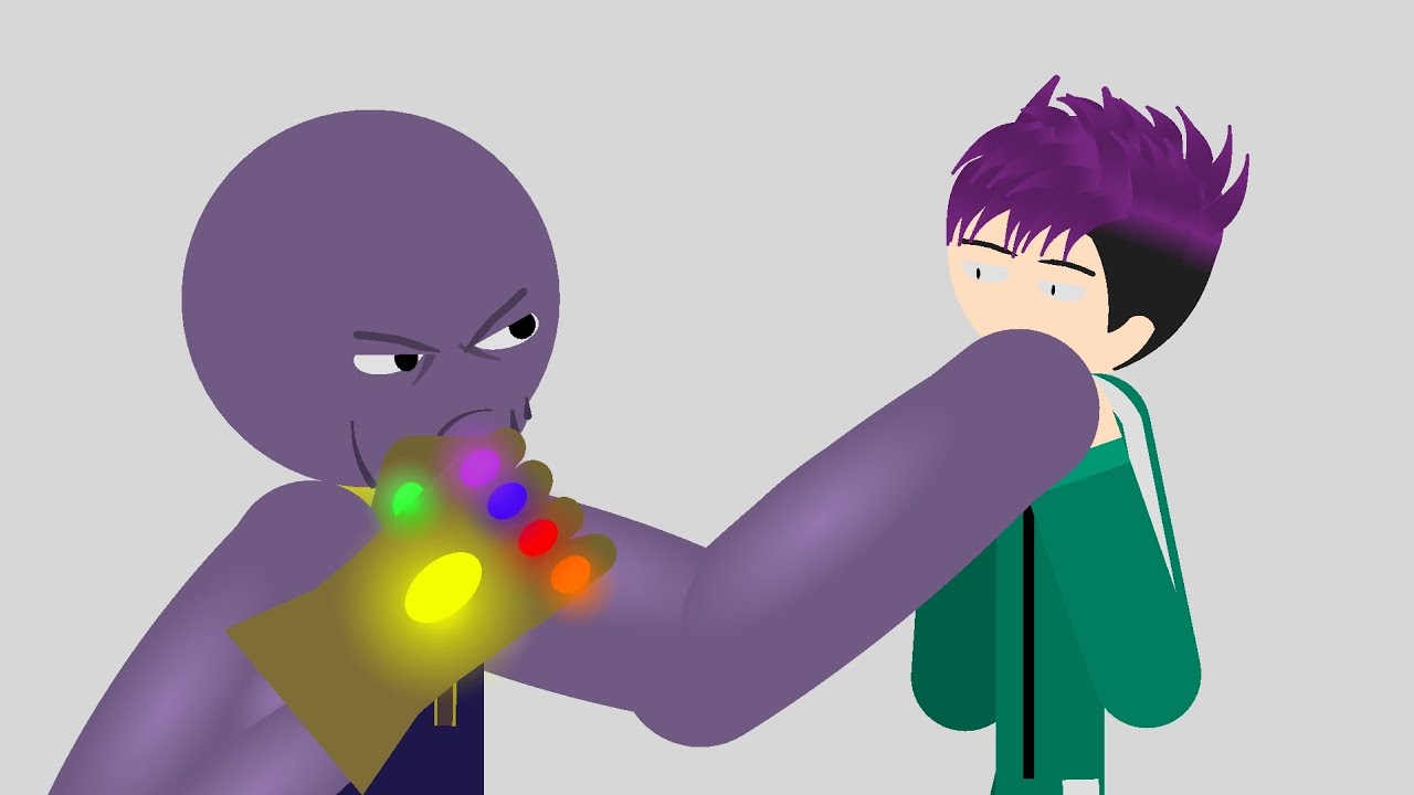 Thanos (Marvel) vs Thanos (Squid game) - Animation