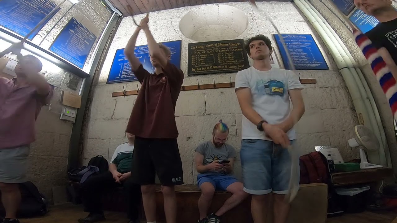 Rounds and call changes on the bells of St Clement Danes Westminster, Greater London 21cwt in E