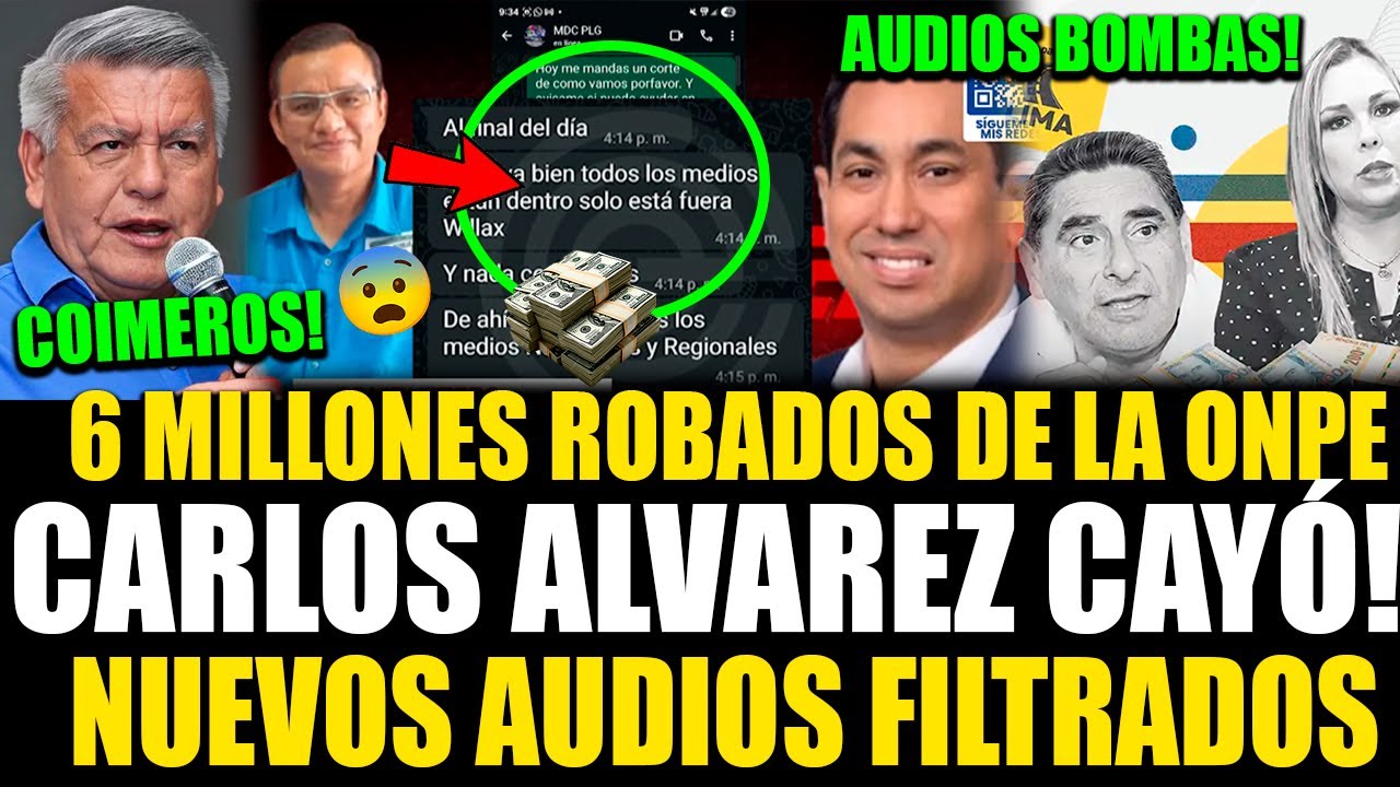 SE FILTRÓ! 6 millones de soles la ONPE se la tiraron en pocos días mientras audios se revelaron