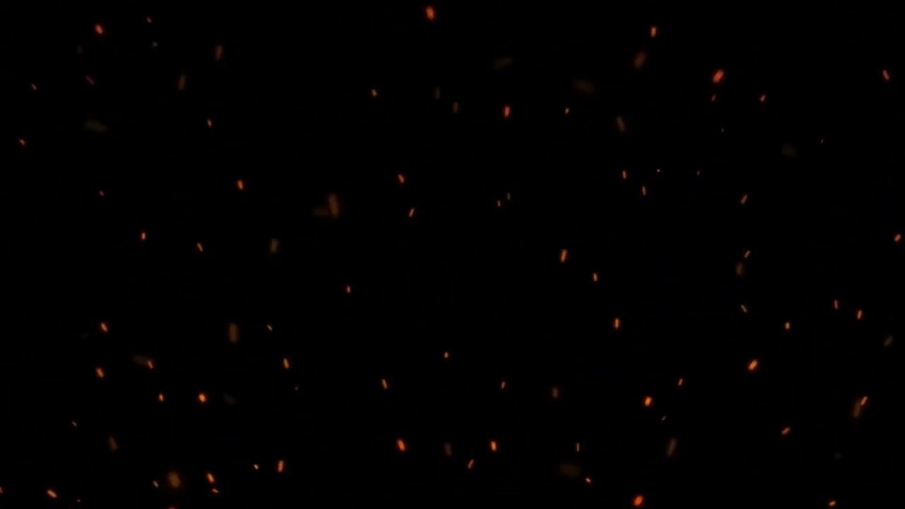 1 Hour Fire Sparks Background | Burning Flame Animation | Relaxing Campfire Ambience in HD | VJ Loop