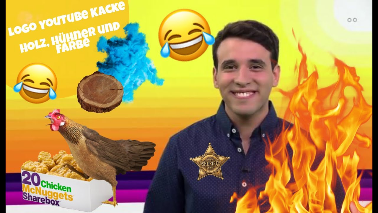 LOGO YOUTUBE KACKE Hühner, Farben und brennendes HOLZ!