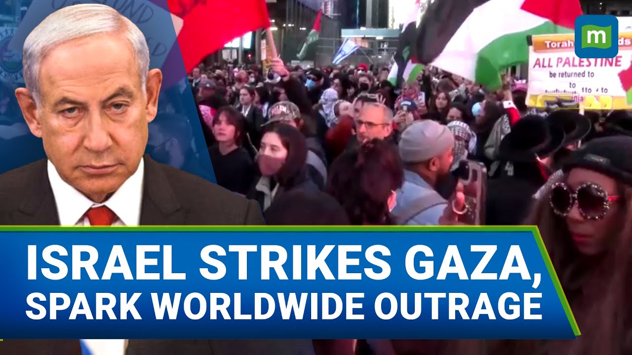 Protests in New York City label Israeli airstrike that killed 400 'unacceptable'