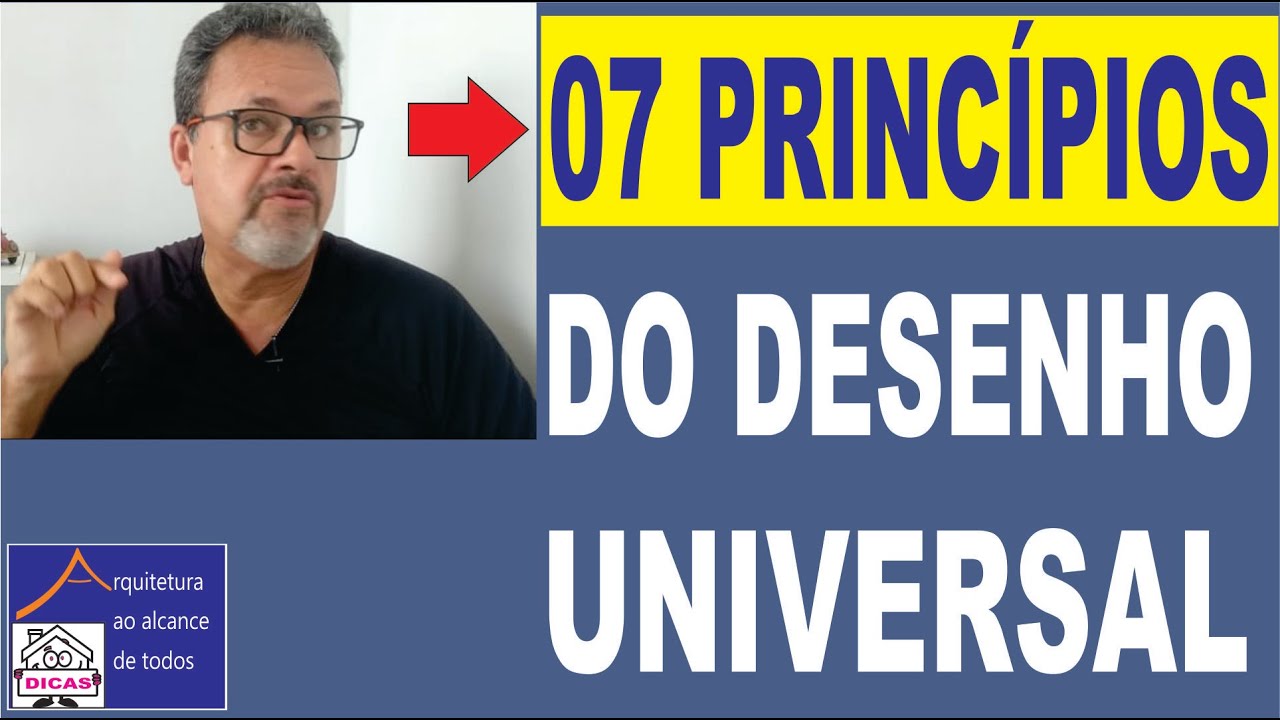 O que é desenho universal, quais os 07 princípios - Vídeo 103