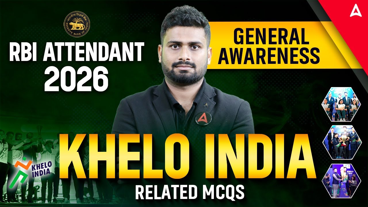 RBI Attendant 2026 GA | Khelo India 2025-26 MCQs | Complete Khelo India MCQ's | GA By Vaibhav Sir