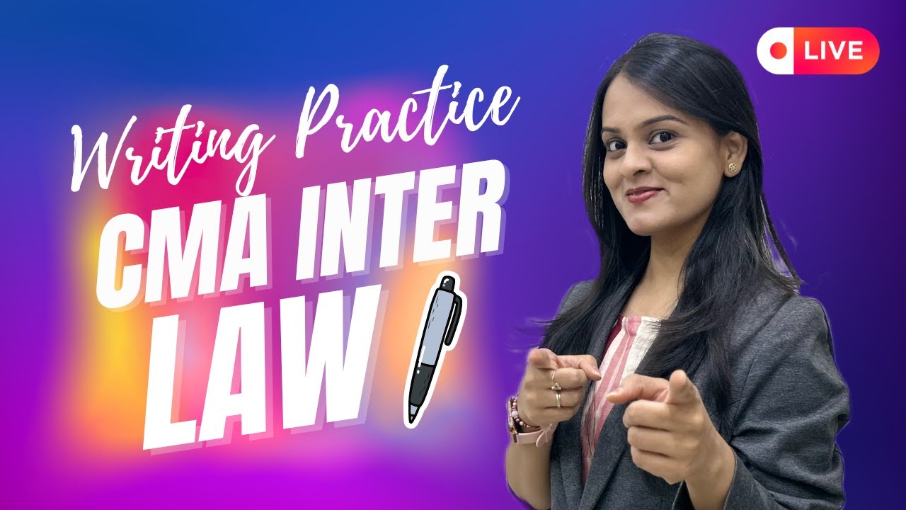 Law Writing Practice | CMA Inter Law | June 2025