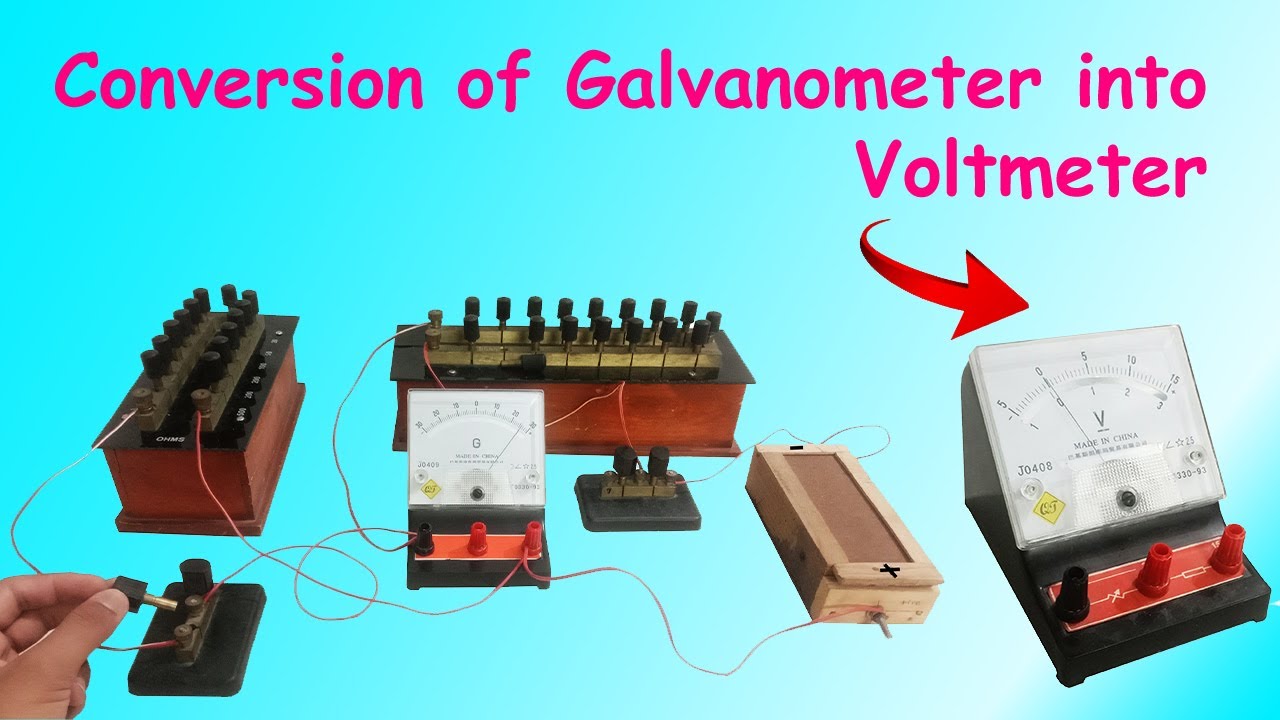 Conversion Of Galvanometer Into Voltmeter Experiment (Discrete components)