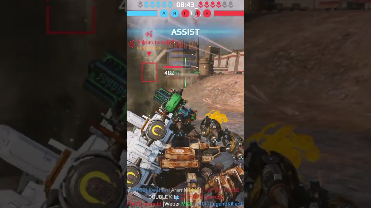 War Robots - Ravager Spike vs Sword Unit WR Ravager Gameplay #WRshorts