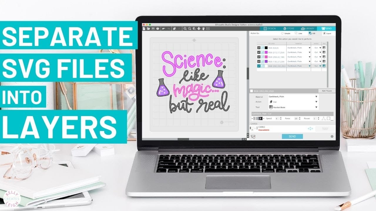 Как разделить SVG-файлы на слои с помощью Silhouette Studio