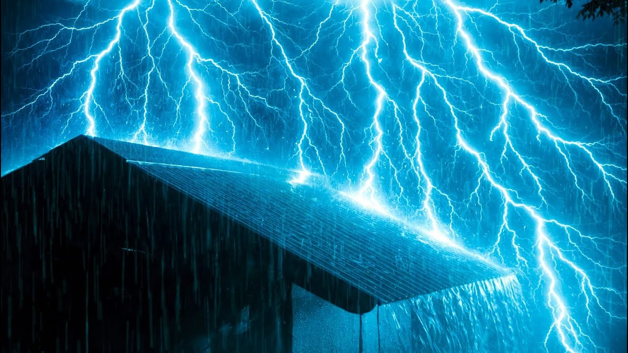 Heavy Rain and Thunder Sounds for Deep Sleeping | Fall Asleep Fast