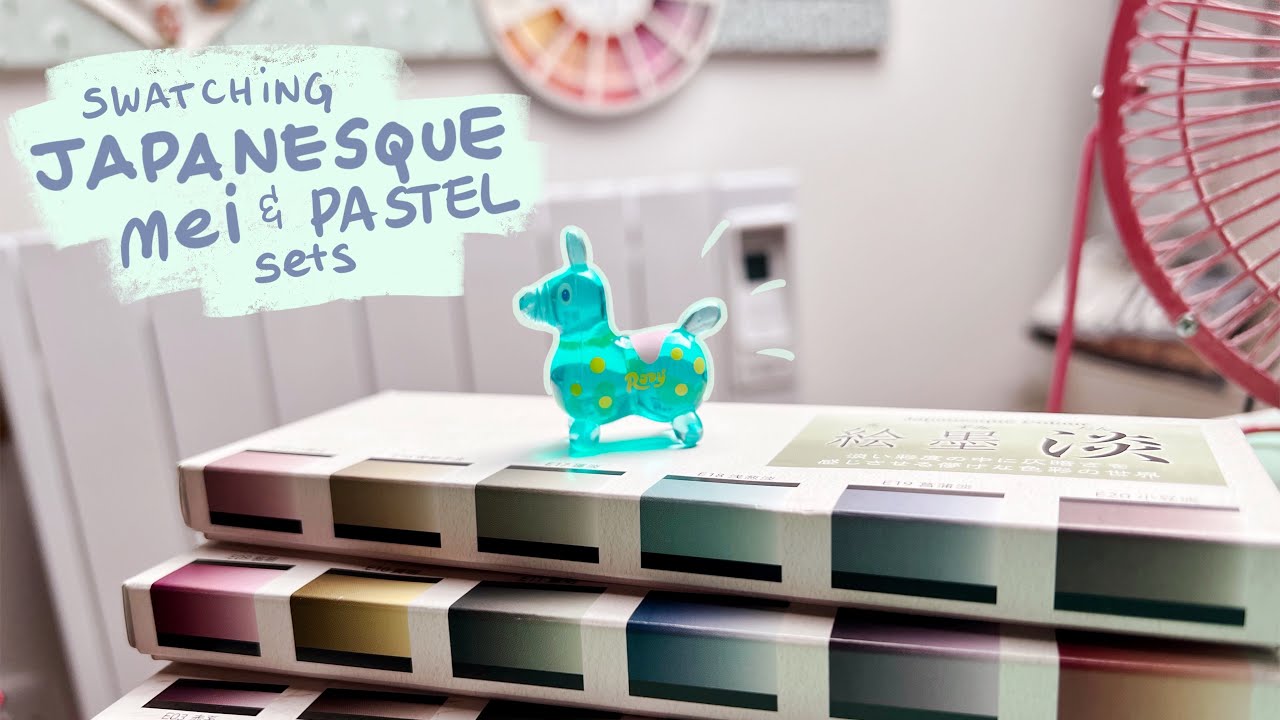 Boku Undo Mei & Pale - Swatching two new beautiful Japanese Sumi Watercolours