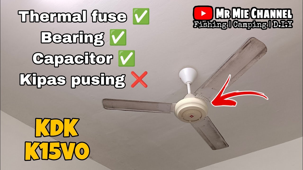 #DIY | How to repair Ceiling fan | Cara baiki kipas angin  | Kipas tak pusing | KDK | K15V0