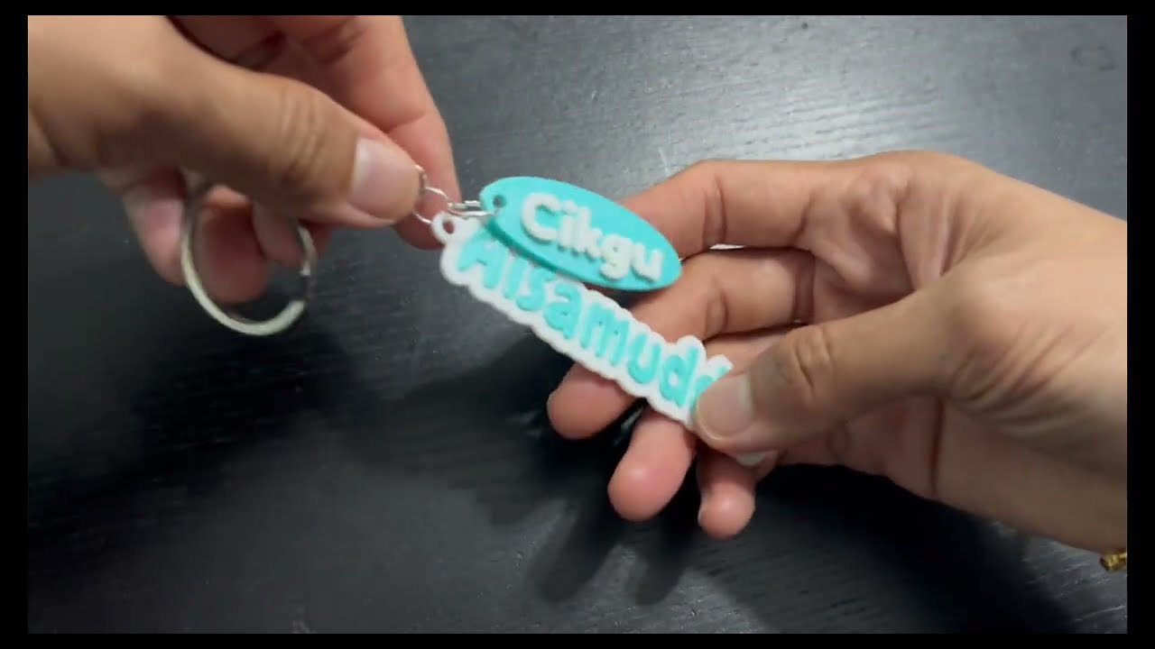 How to make a 3D printed keychain from scratch; design until print!
