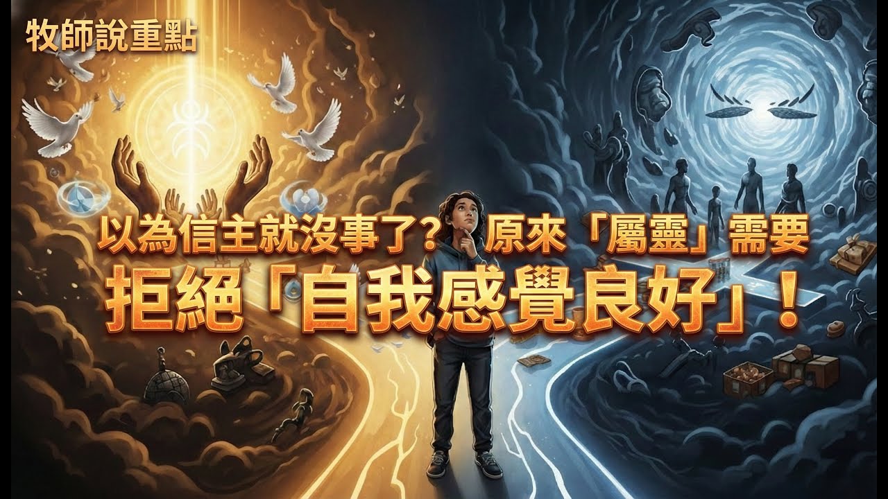 牧師說重點：以為信主就沒事了？原來「屬靈」需要拒絕「自我感覺良好」！