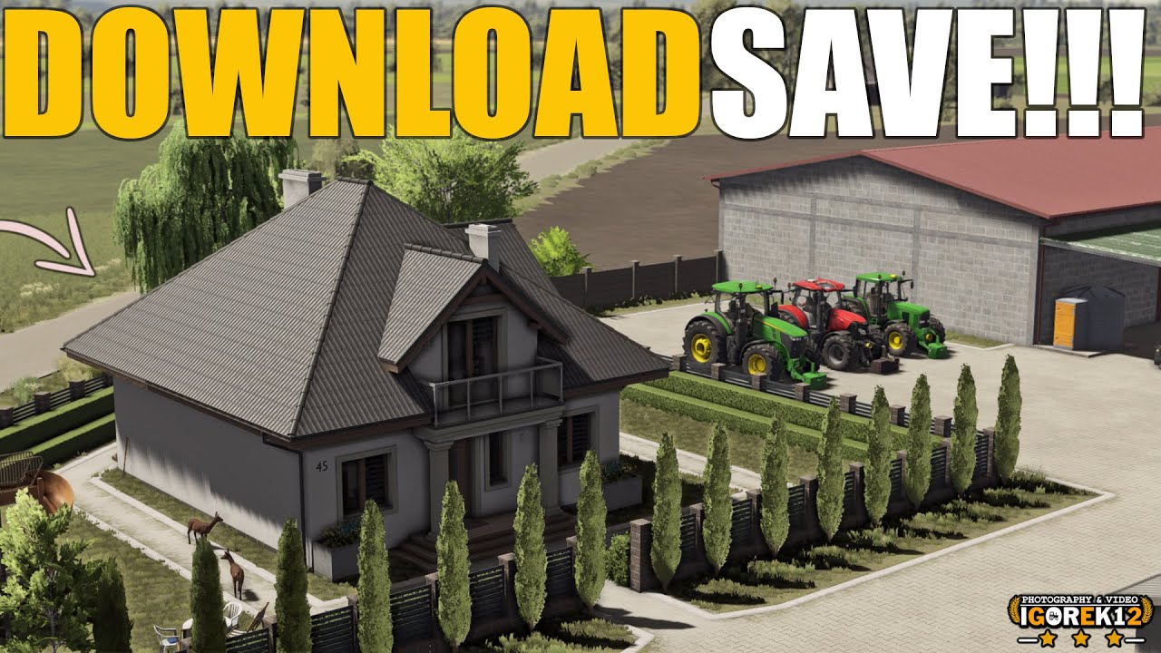 😱DOWNLOAD SAVE!! & MODPACK!😱3 GOSPODARSTWA |❤️️Zdziechów❤️️| DUŻE GOSPODARSTWO | OPIS!!! |🔥▶ FS22