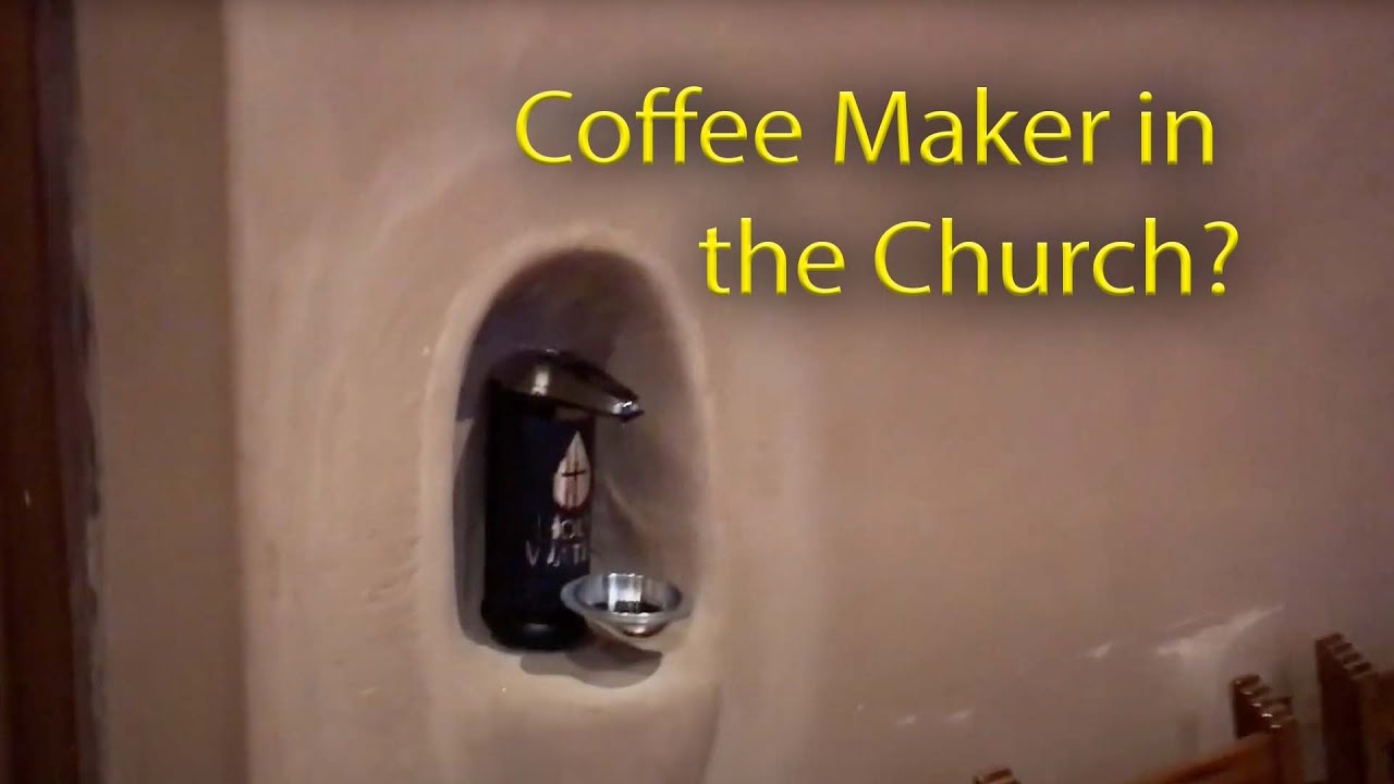 Coffee Machine in the Church? Monastery of Christ in the Desert, New Mexico
