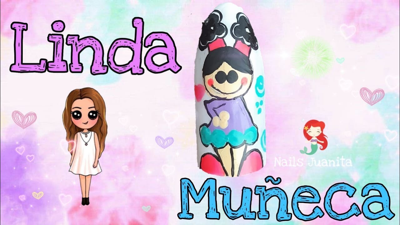 COMO HACER DISEÑO DE UNA MUÑECA EN UNAS 🙎‍♀️💅
