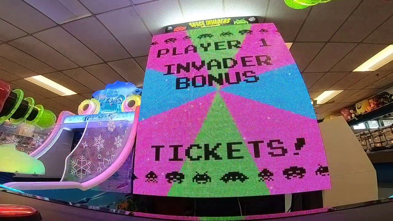 Space Invaders Frenzy Arcade Game JACKPOT WIN #30 at Salisbury Beach (From 1/13/19)