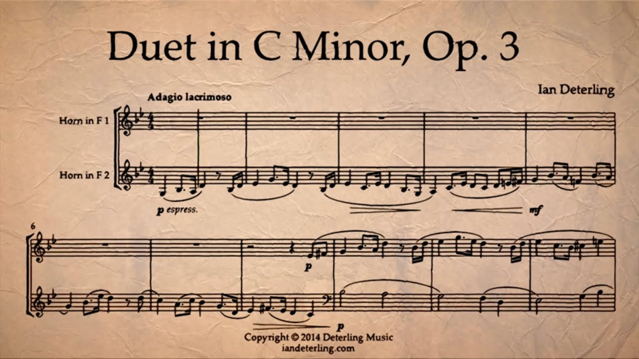 Horn Duet in C Minor