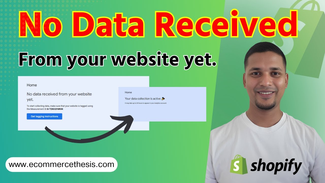 How to fix No data received from your website yet in Google Analytics ✅ Shopify SEO