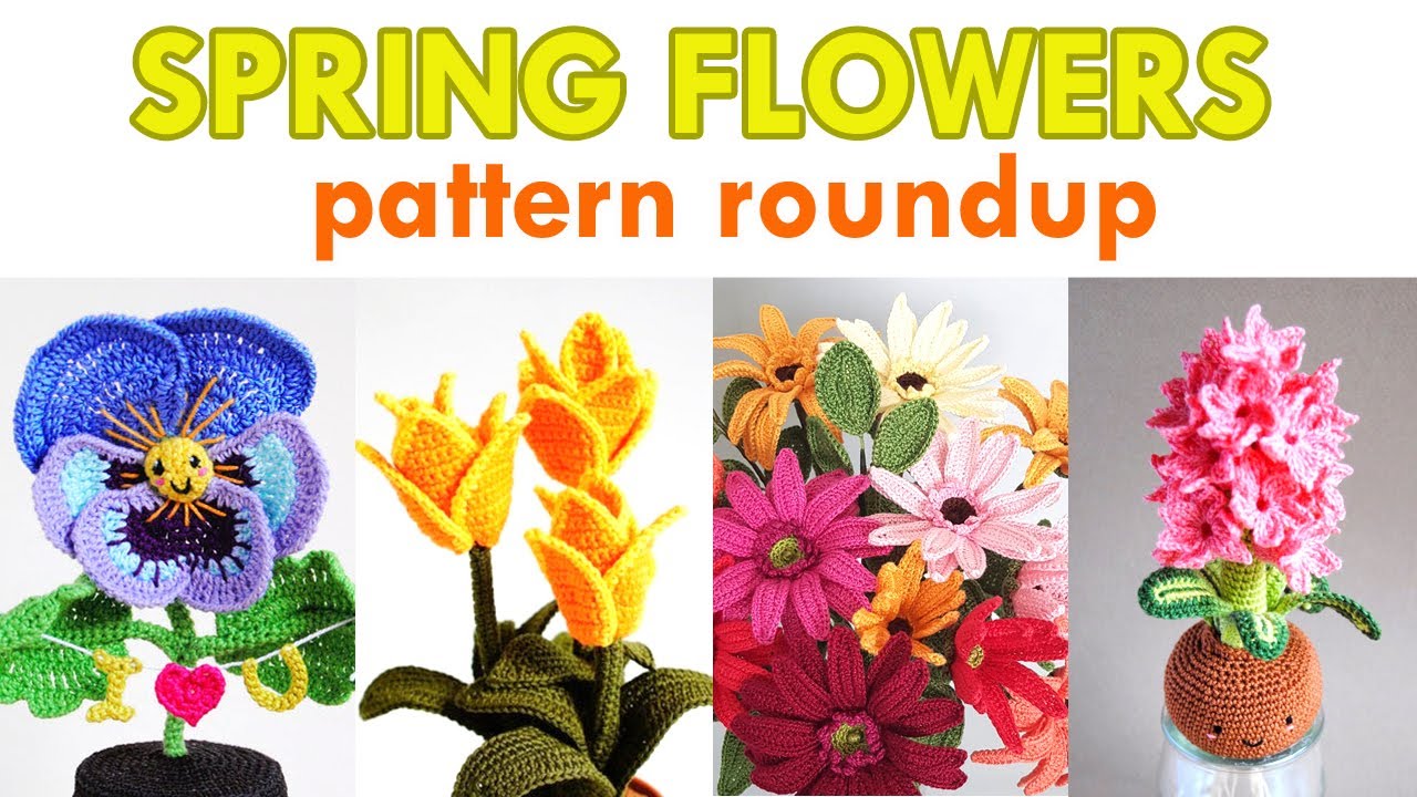 Spring Flower Crochet Pattern Roundup!