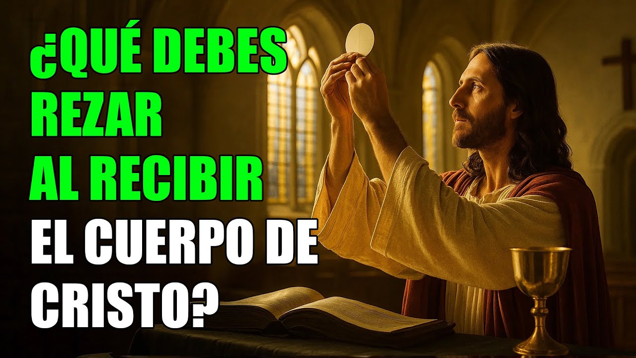 ¿REZAS MAL EN LA COMUNIÓN  SANTA FAUSTINA EXPLICA LO QUE DEBES DECIR AL RECIBIR EL CUERPO DE CRISTO