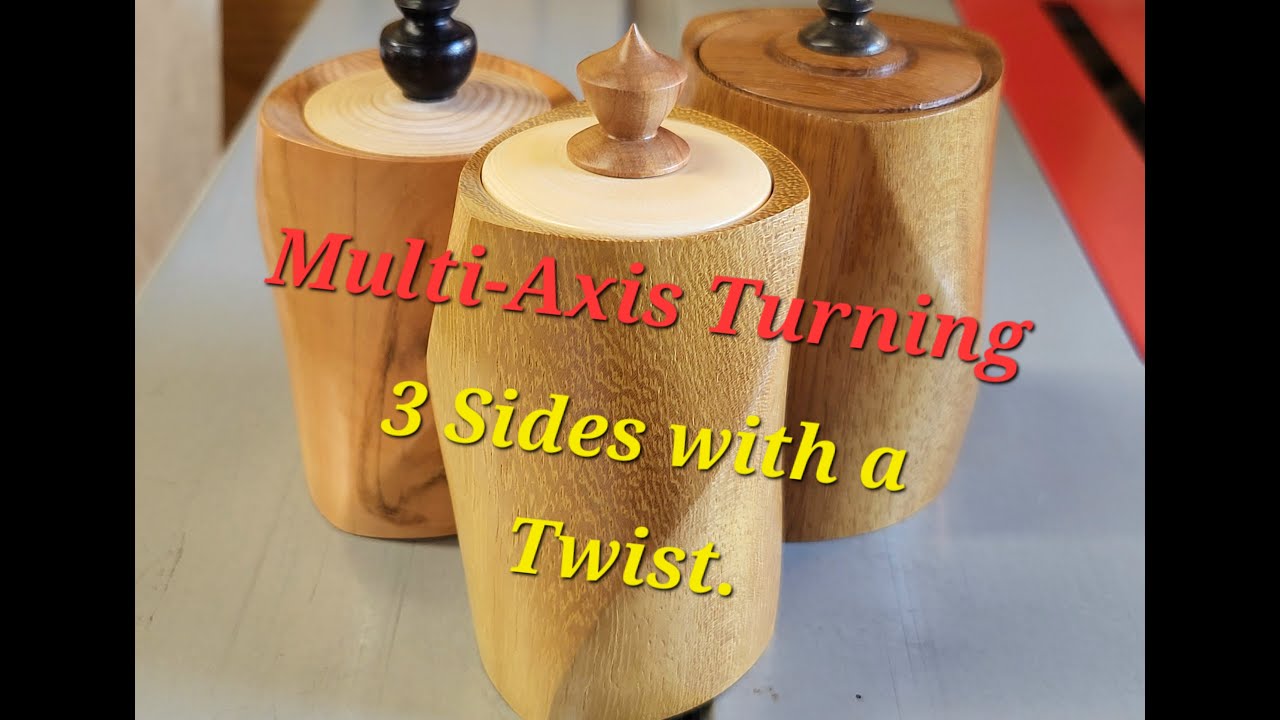 Многокоординатная токарная обработка: три стороны с изюминкой. #woodtrning #mulitaxisturning #box...