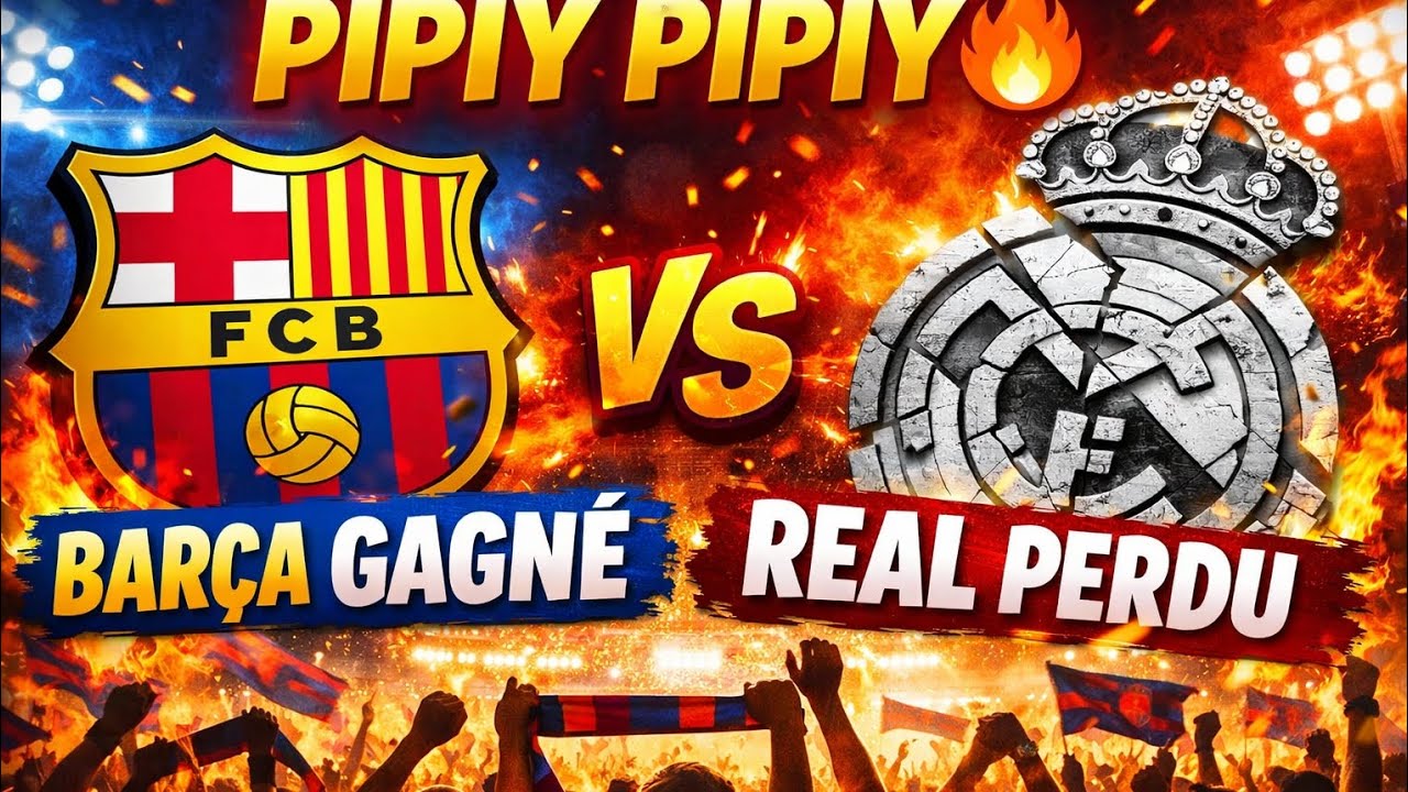 Pipiy Pipiy 🔥 Barça Gagné – Real Perdu  Chant de Victoire Viral ⚽@FCBarcelona  @LaLiga  @433 @ESPNFC
