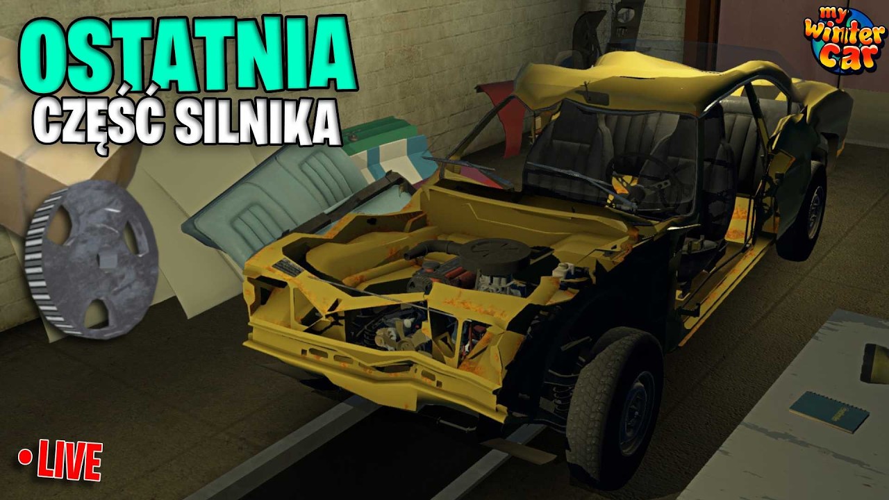 ⚙️Polowanie na OSTATNIĄ CZĘŚĆ do silnika! My Winter Car EA. | #mywintercar #stream  🔴
