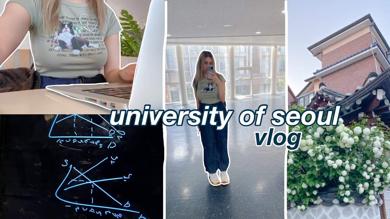 uni vlog🎧: week in my life at university of seoul | studying in korea