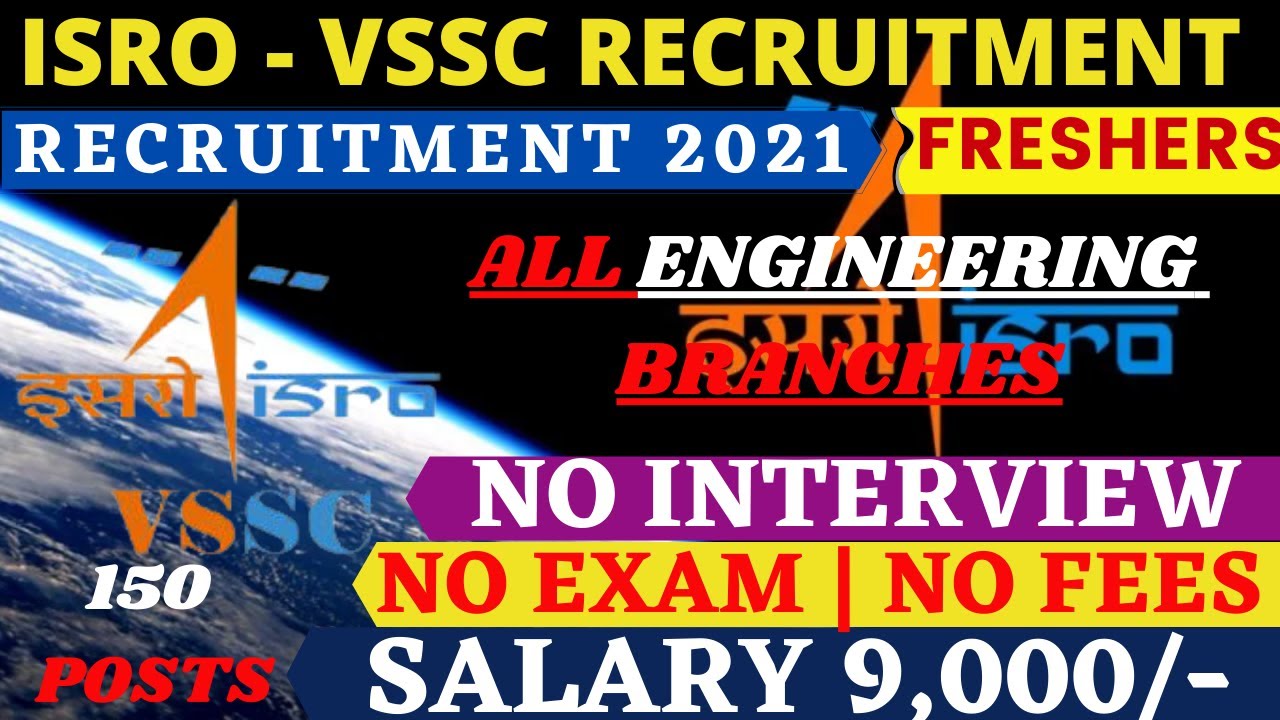 ISRO - VSSC #RECRUITMENT #FRESHERS CIVIL ENGINEER 2021