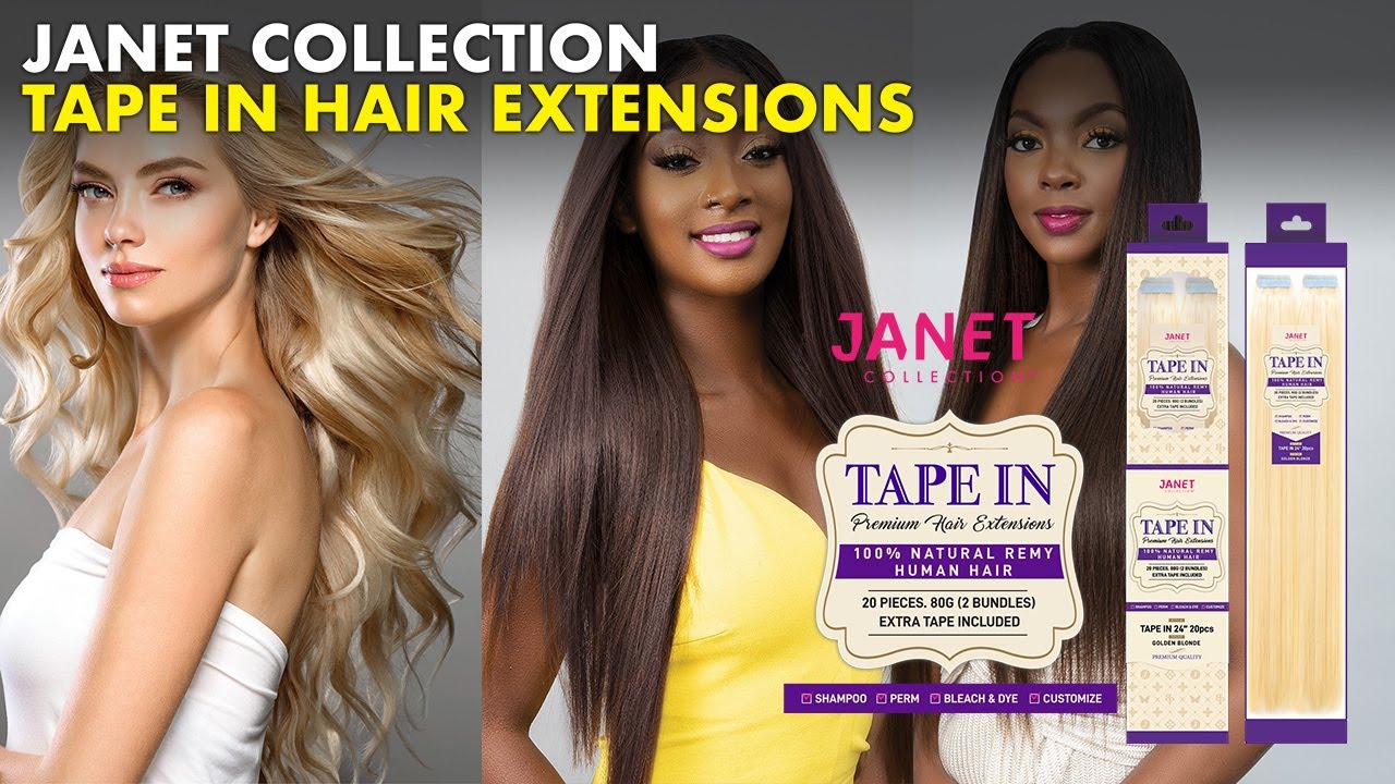How To Install & Remove Tape In Extensions | Janet Collection