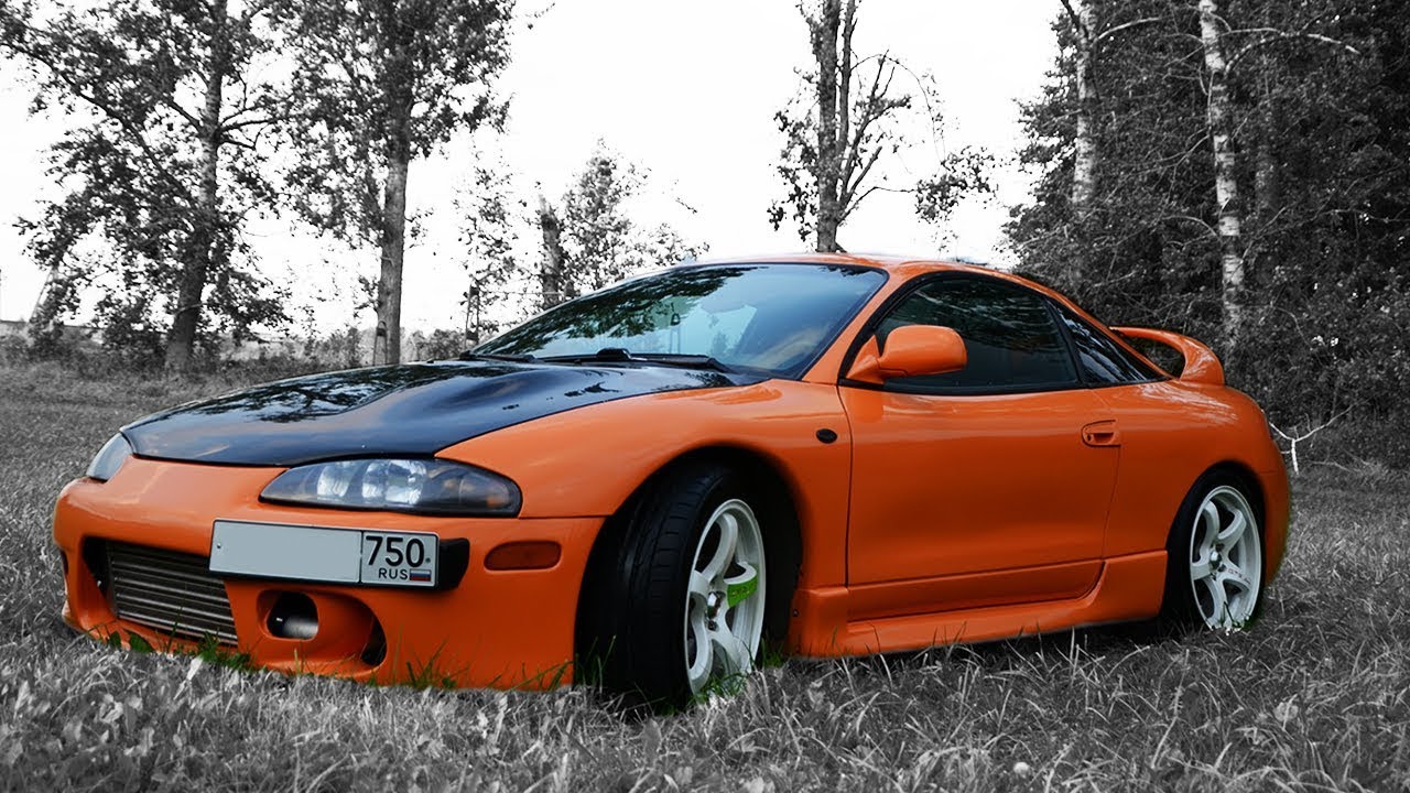 EVO3 яйца , даунпайп и выхлопная система на Mitsubishi Eclipse 2G GSX