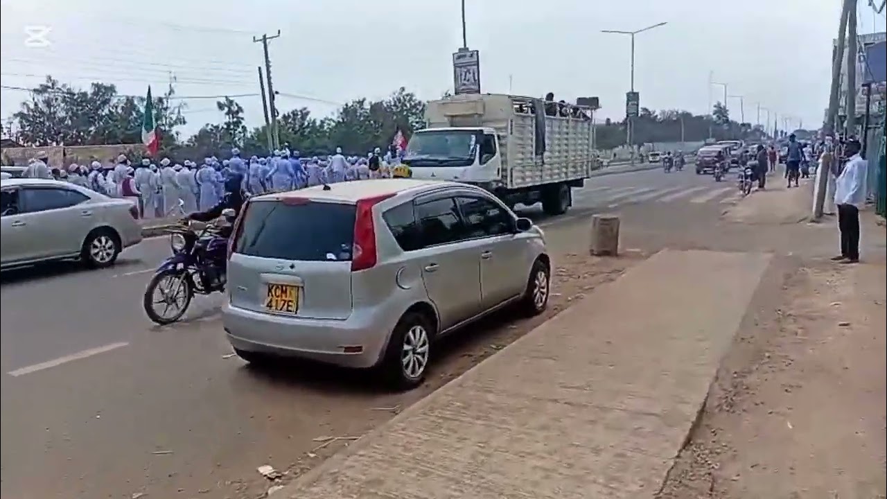 ISRAEL C A MORNING HUSUDA OF THE STATE FUNERAL OF JADUONG ABISALOM AND HIS WIFE....IN KISUMU TOWN