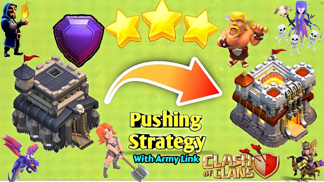 Th9 VS Th11 3* Attacks in Clash Of Clans/Elite Nine™/Different Th9 Pushing Strategy#CWL#clashofclans