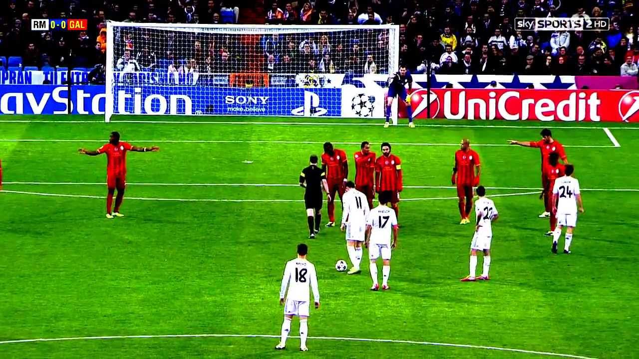 Gareth Bale Free Kick Galatasaray (4-1)